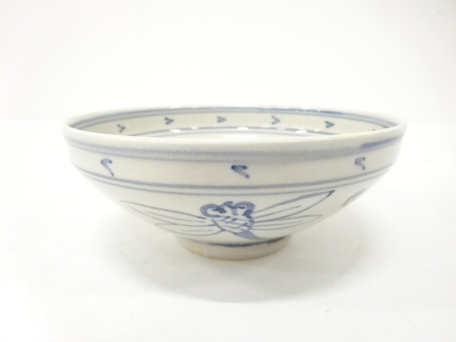 黄の瀬窯造　安南手　蜻蛉　茶碗